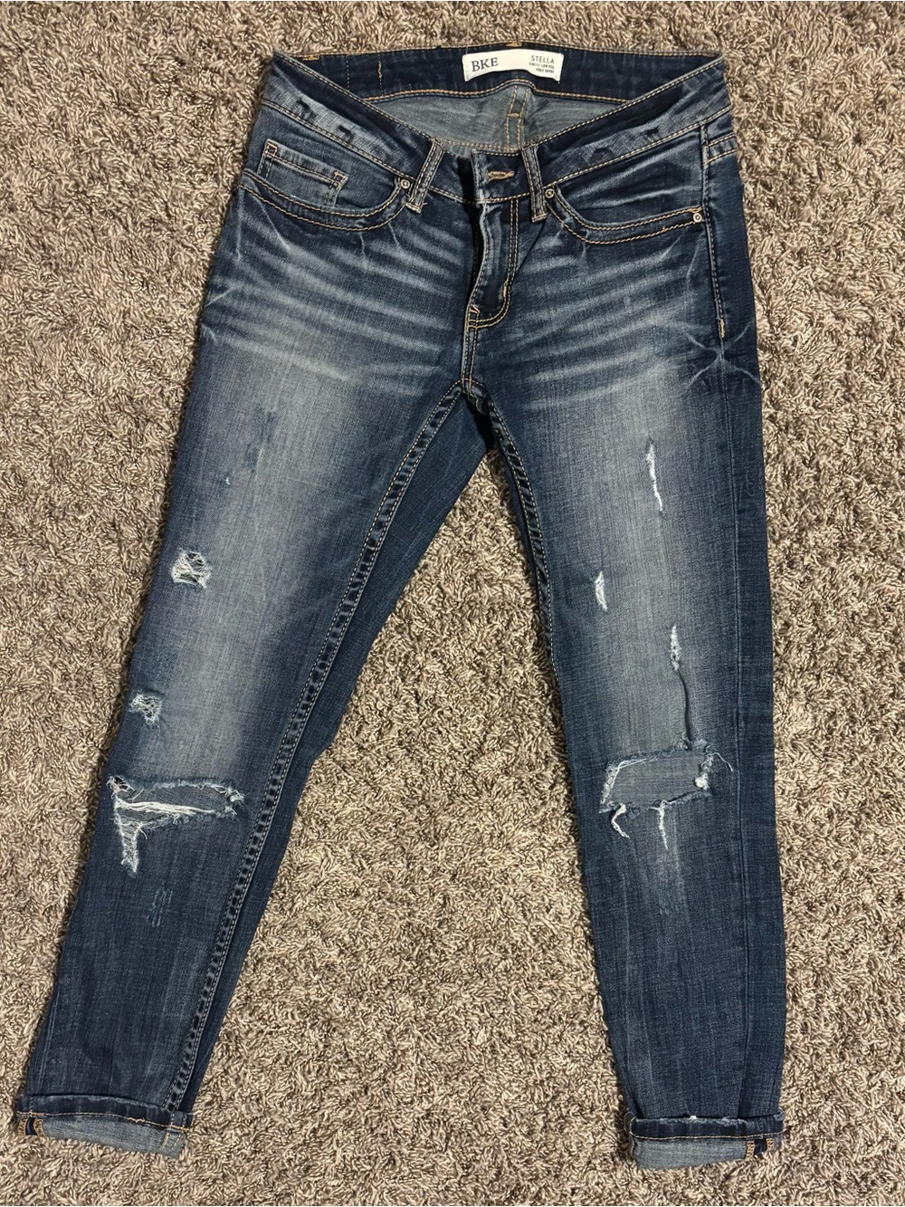 Stella Distressed Slim Fit Low Rise - THE BUCKLE